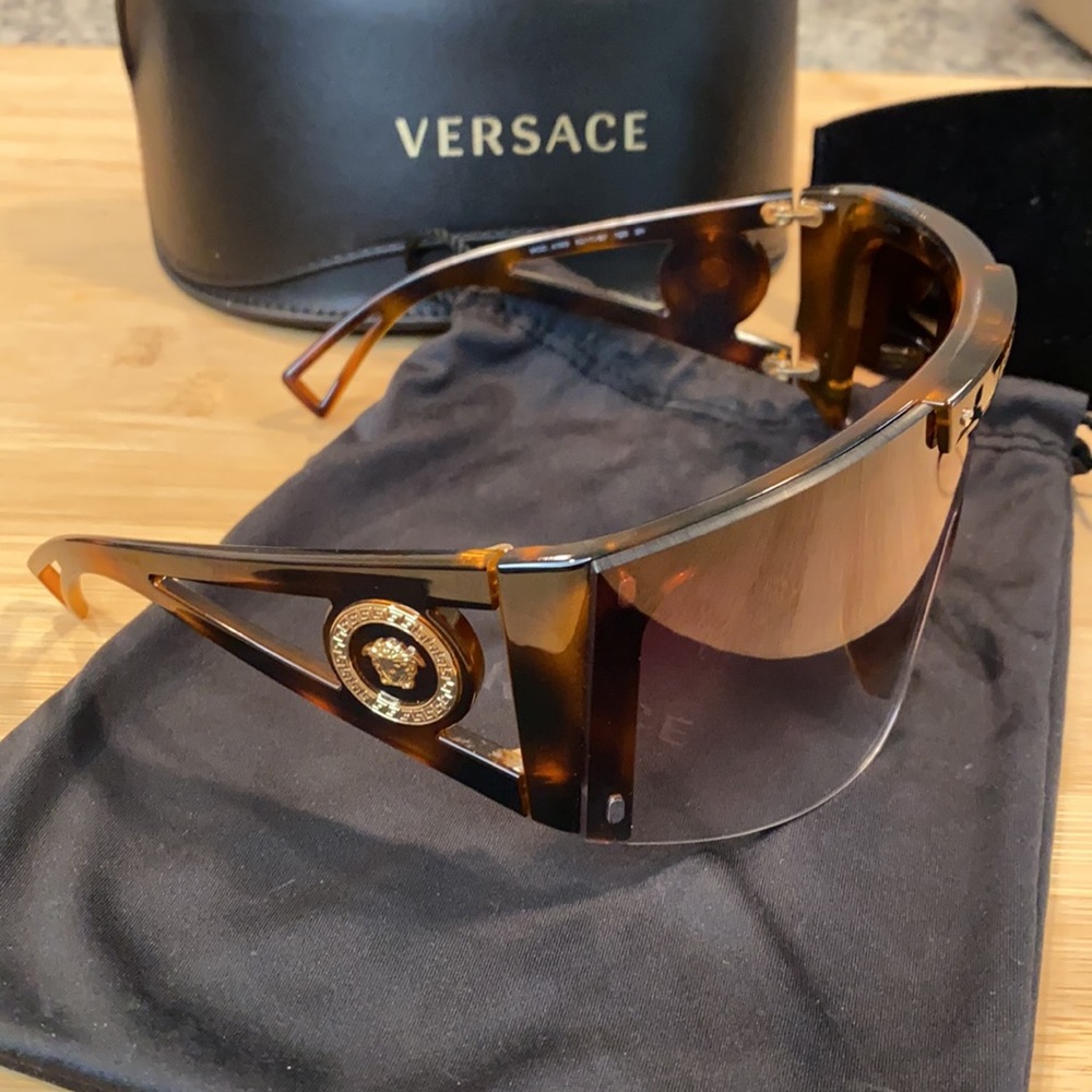 Versace Authentic MEDUSA ICON SHIELD SUNGLASSES